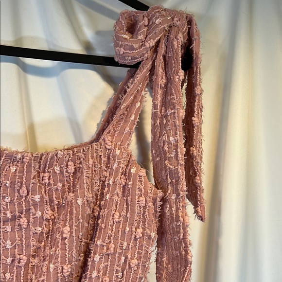 Elegant Pink Ruffled Jumpsuit - Picture 8 of 9